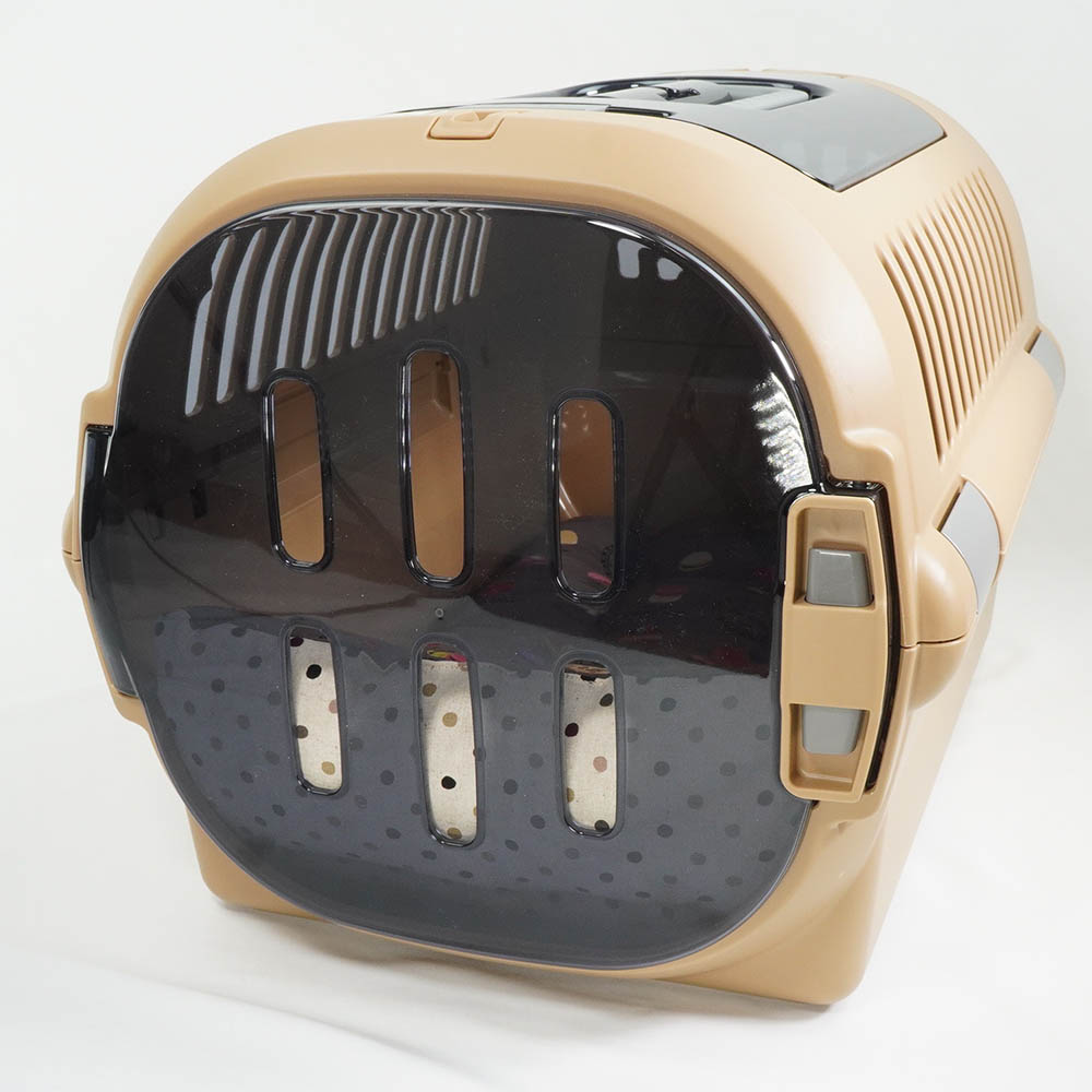 あごのせ縁無しクッション/クレートクッション マカロンチョコドット Mサイズ