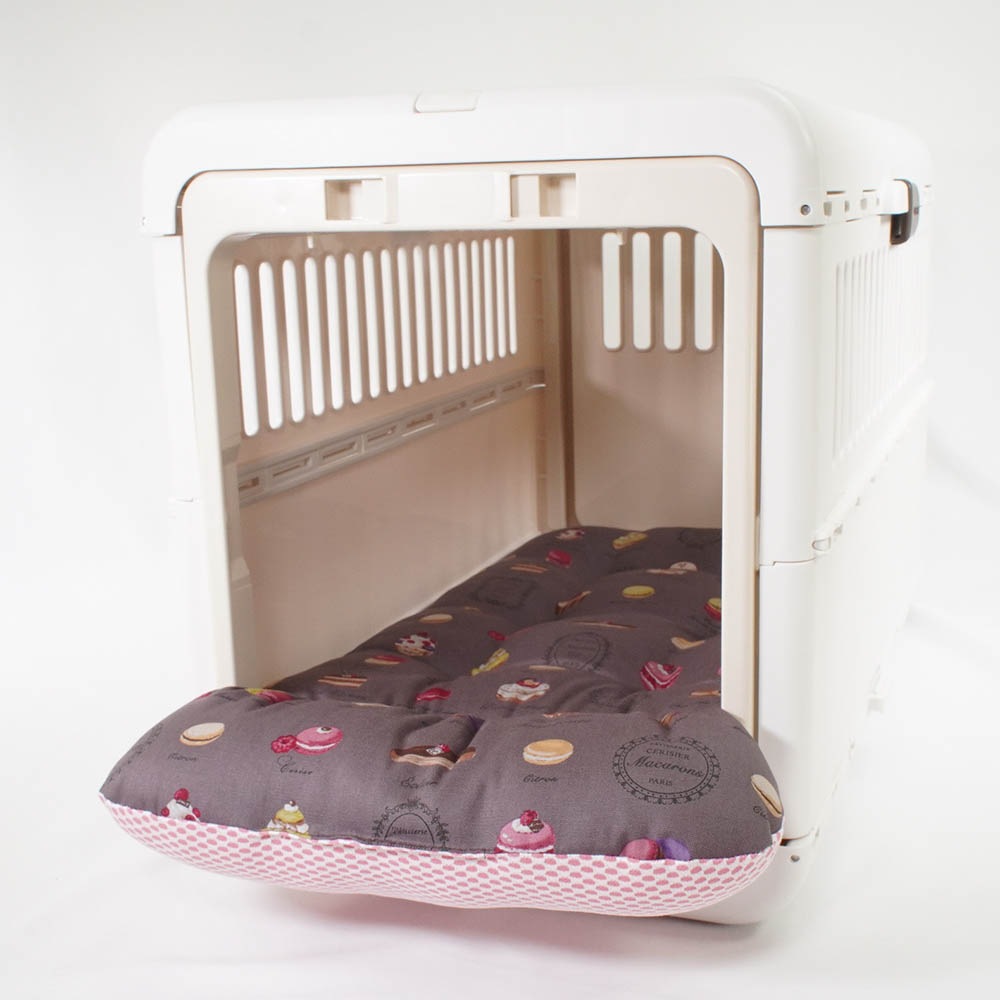 【500円OFF】DOME3レギュラー/ラージ両対応クッションセット 夏用ぷくぷく あごのせクッション＋夏用あごのせ縁無しクッション Mサイズ 東洋紡iCOLD 接触接触冷感 マカロンチョコ