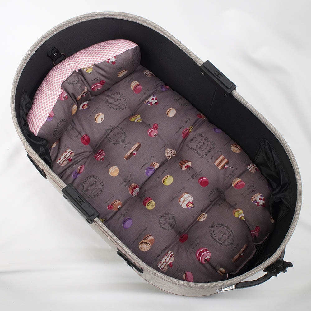 【500円OFF】DOME3レギュラー/ラージ両対応クッションセット 夏用ぷくぷく あごのせクッション＋夏用あごのせ縁無しクッション Mサイズ 東洋紡iCOLD 接触接触冷感 マカロンチョコ