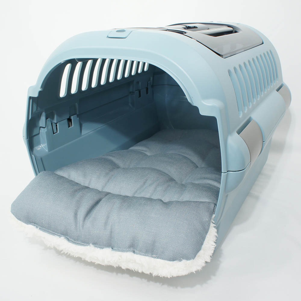 あごのせ縁無しクッション/クレートクッション 10オンスデニムサックスファー Sサイズ