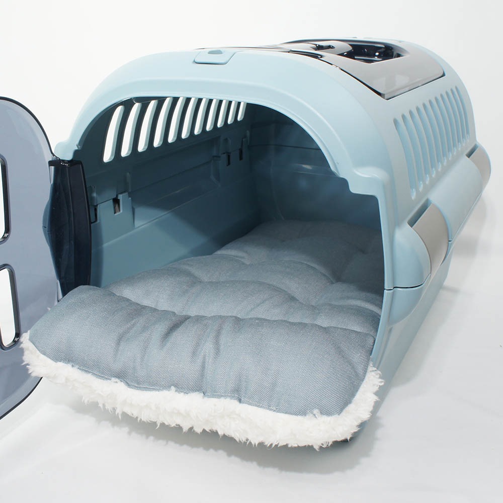 あごのせ縁無しクッション/クレートクッション 10オンスデニムサックスファー Sサイズ