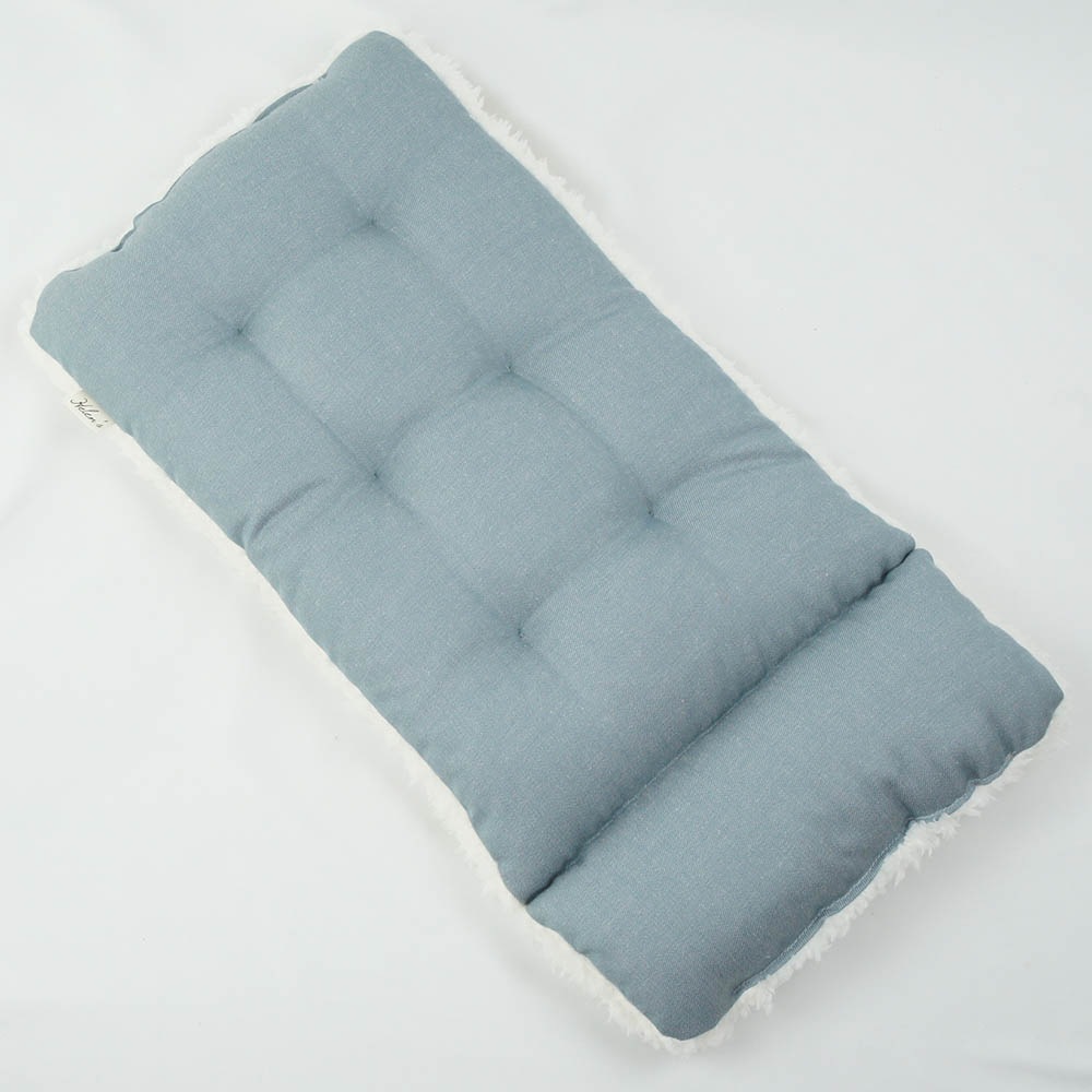 あごのせ縁無しクッション/クレートクッション 10オンスデニムサックスファー Sサイズ