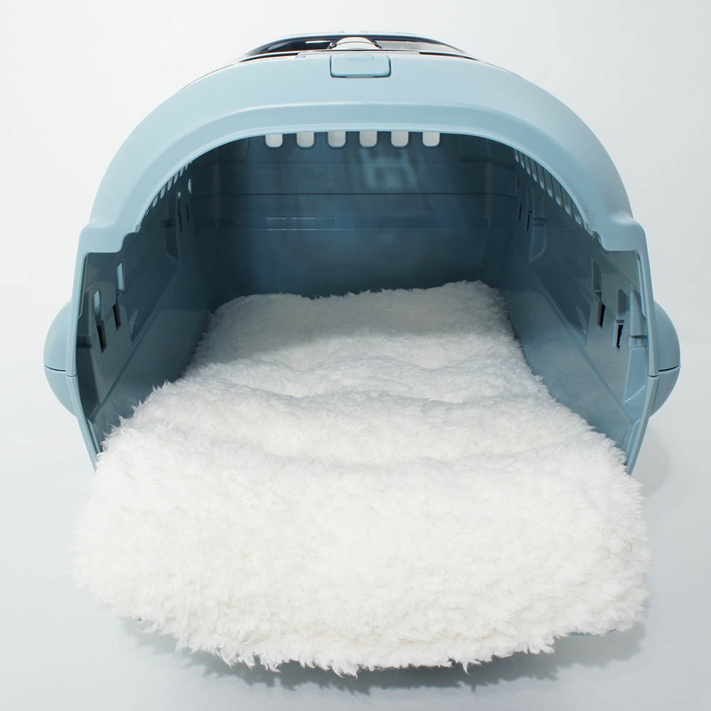 あごのせ縁無しクッション/クレートクッション 10オンスデニムサックスファー Sサイズ