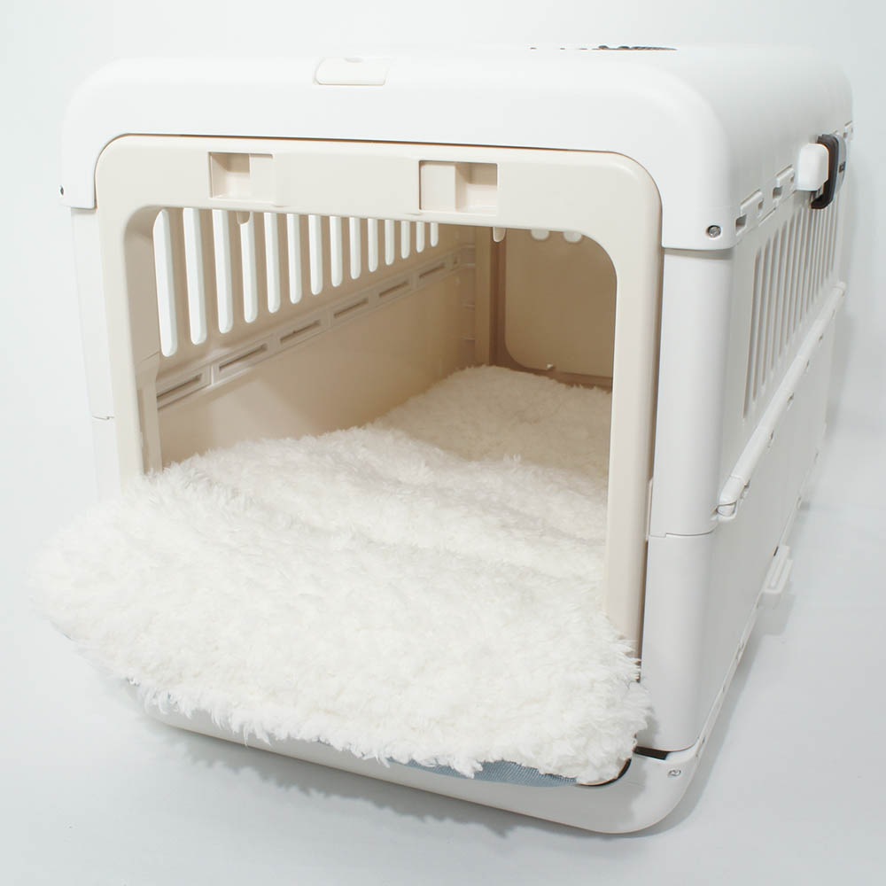 あごのせ縁無しクッション/クレートクッション 10オンスデニムサックスファー Sサイズ