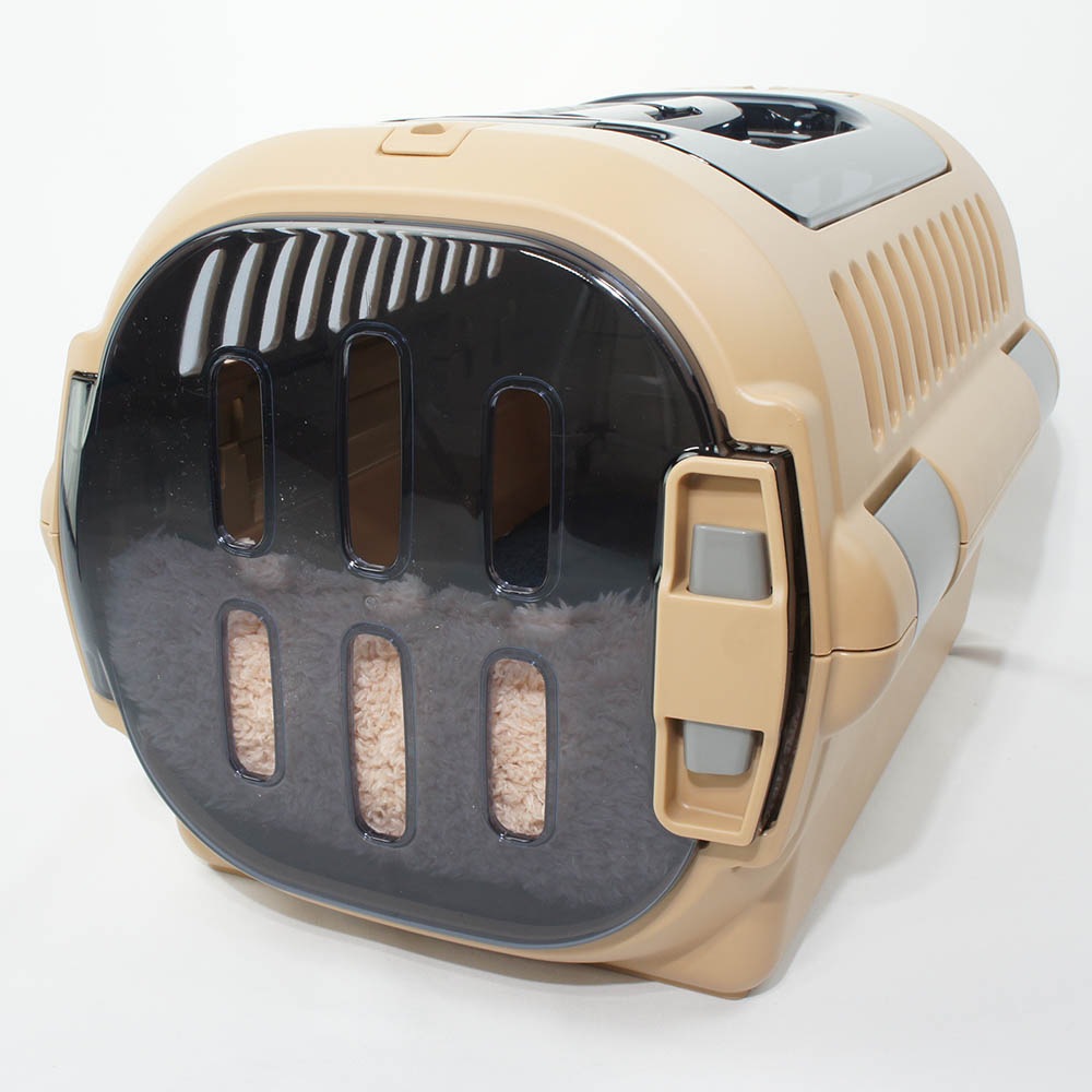 あごのせ縁無しクッション/クレートクッション 10オンスデニムネイビーファー Sサイズ