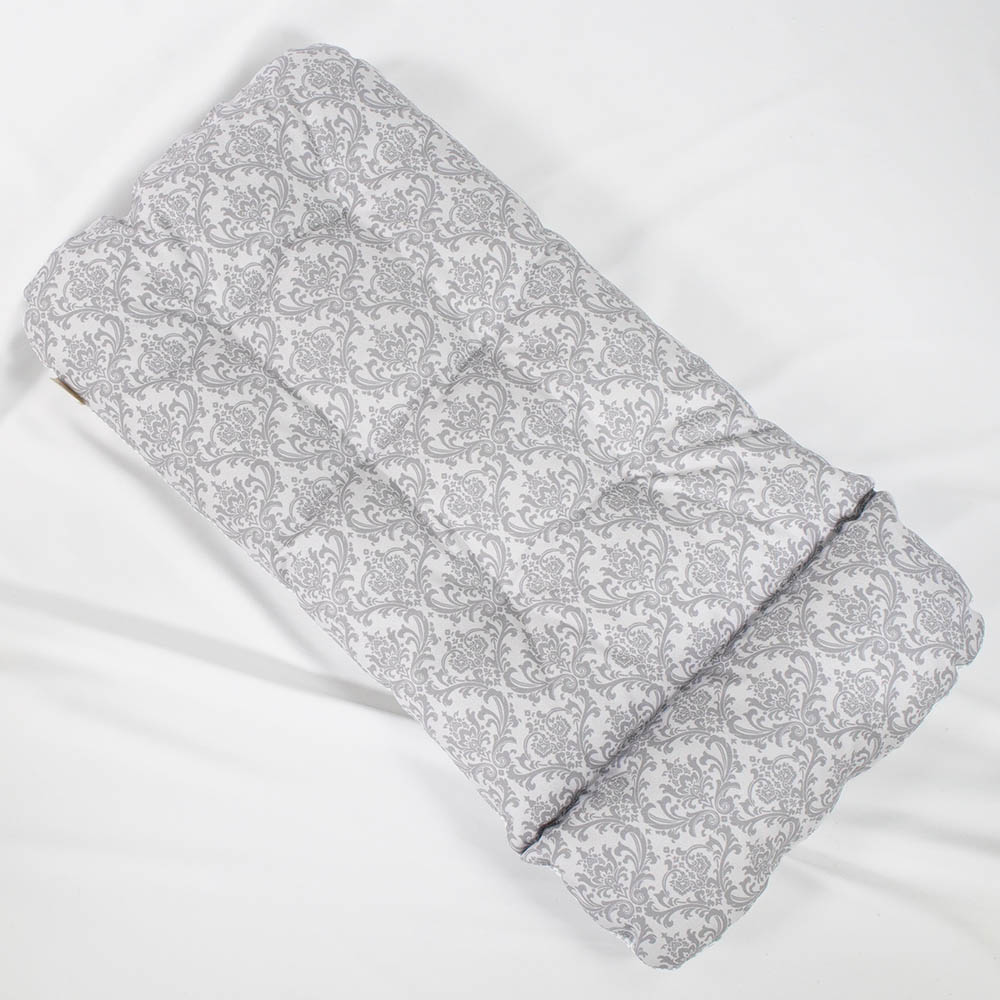 【500円OFF】DOME3レギュラー/ラージ両対応クッションセット 夏用ぷくぷく あごのせクッション＋夏用あごのせ縁無しクッション Mサイズ 東洋紡iCOLD 接触接触冷感 ダマスク グレー