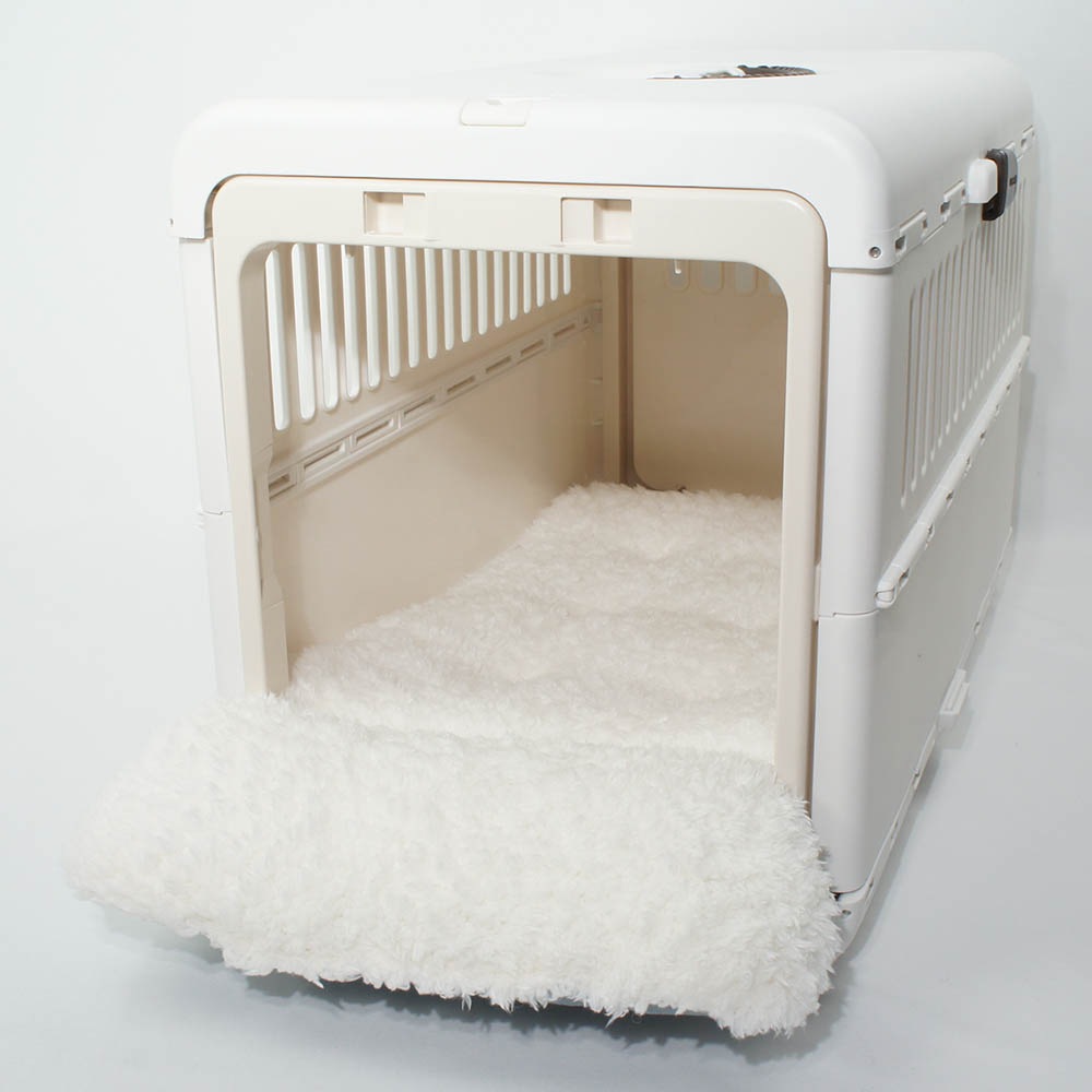 あごのせ縁無しクッション/クレートクッション 10オンスデニムサックスファー Mサイズ