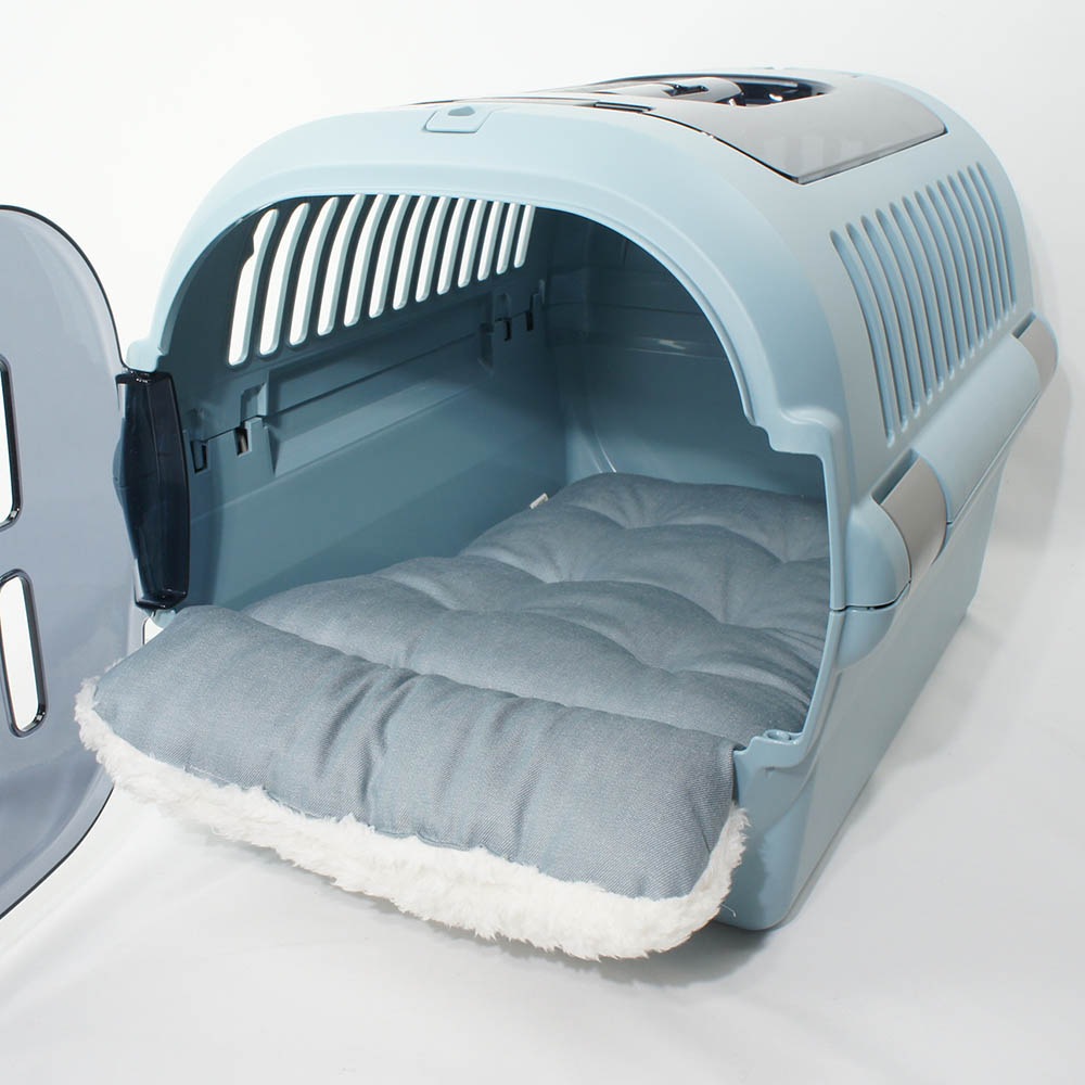 あごのせ縁無しクッション/クレートクッション 10オンスデニムサックスファー Mサイズ