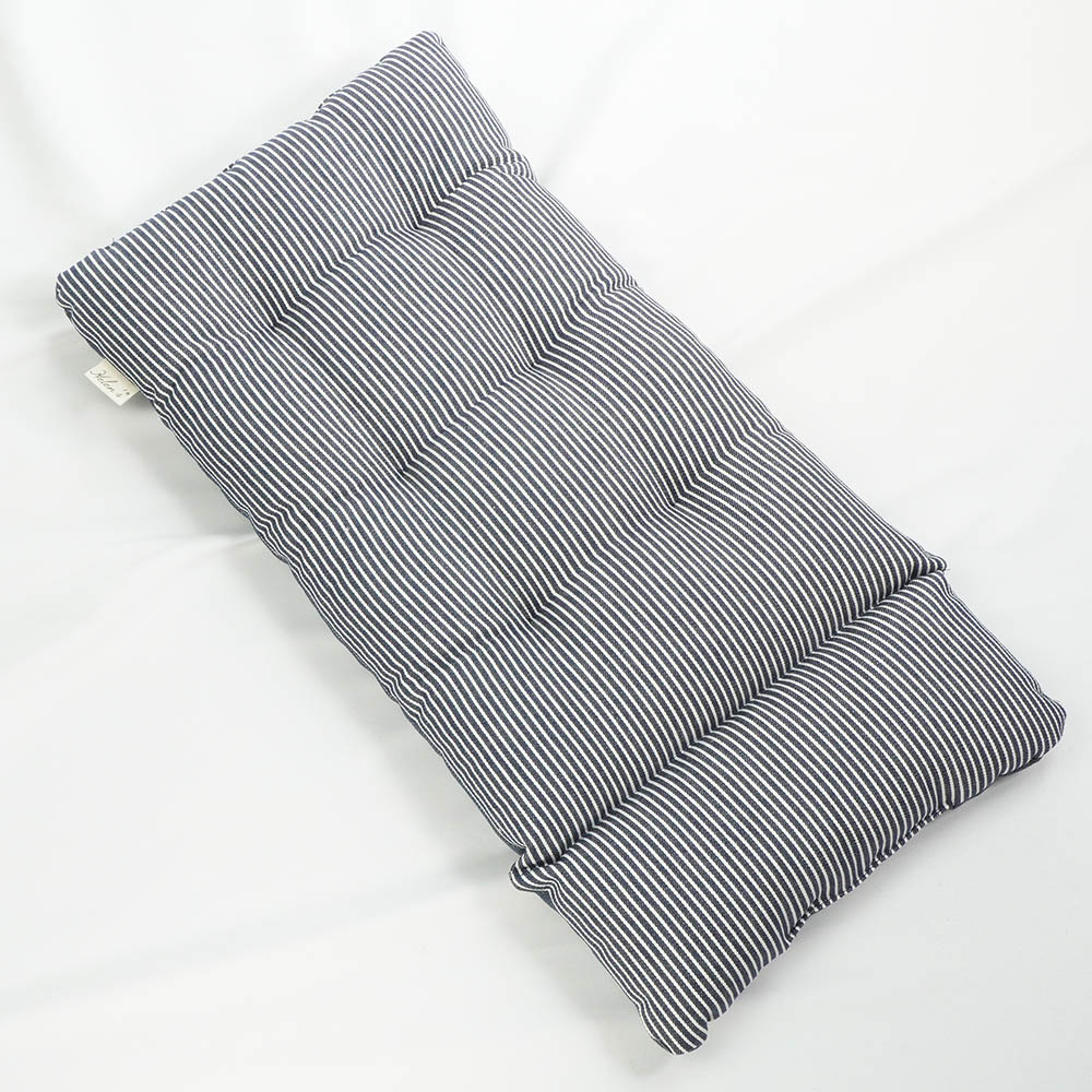 あごのせ縁無しクッション/クレートクッション 10オンスヒッコリーデニムネイビー Sサイズ