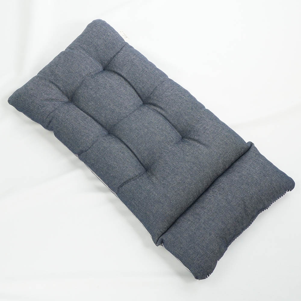 あごのせ縁無しクッション/クレートクッション 10オンスヒッコリーデニムネイビー Sサイズ