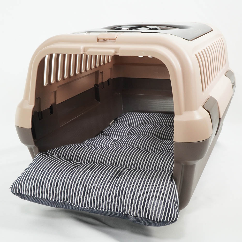 あごのせ縁無しクッション/クレートクッション 10オンスヒッコリーデニムネイビー Sサイズ