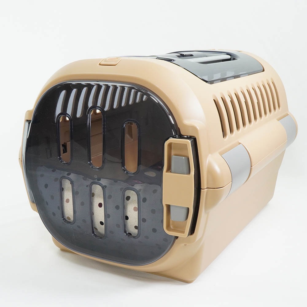 あごのせ縁無しクッション/クレートクッション マカロンチョコドット Sサイズ