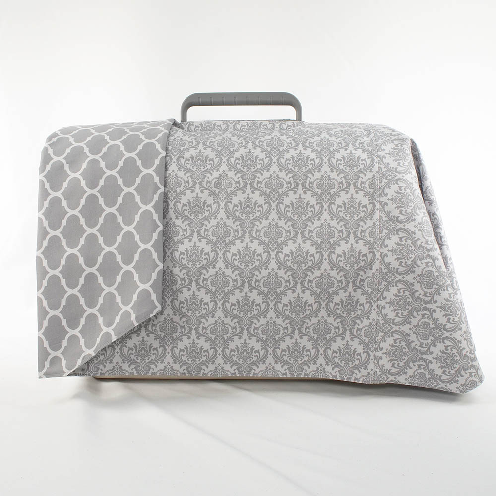 Helen's クレートカバー ダマスクグレー Mサイズ トグルボタン無し