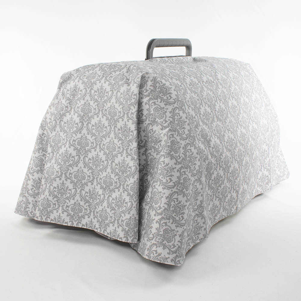 Helen's クレートカバー ダマスクグレー Mサイズ トグルボタン無し