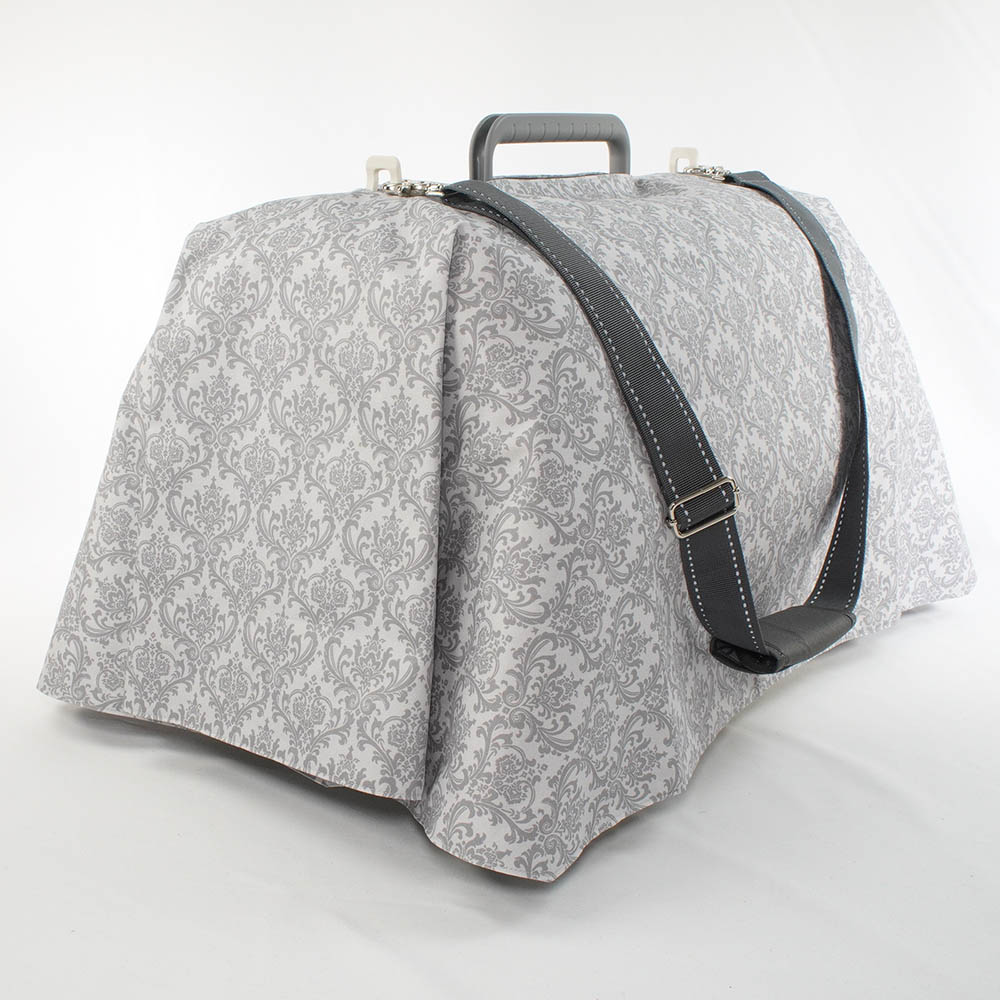 Helen's クレートカバー ダマスクグレー Mサイズ トグルボタン無し