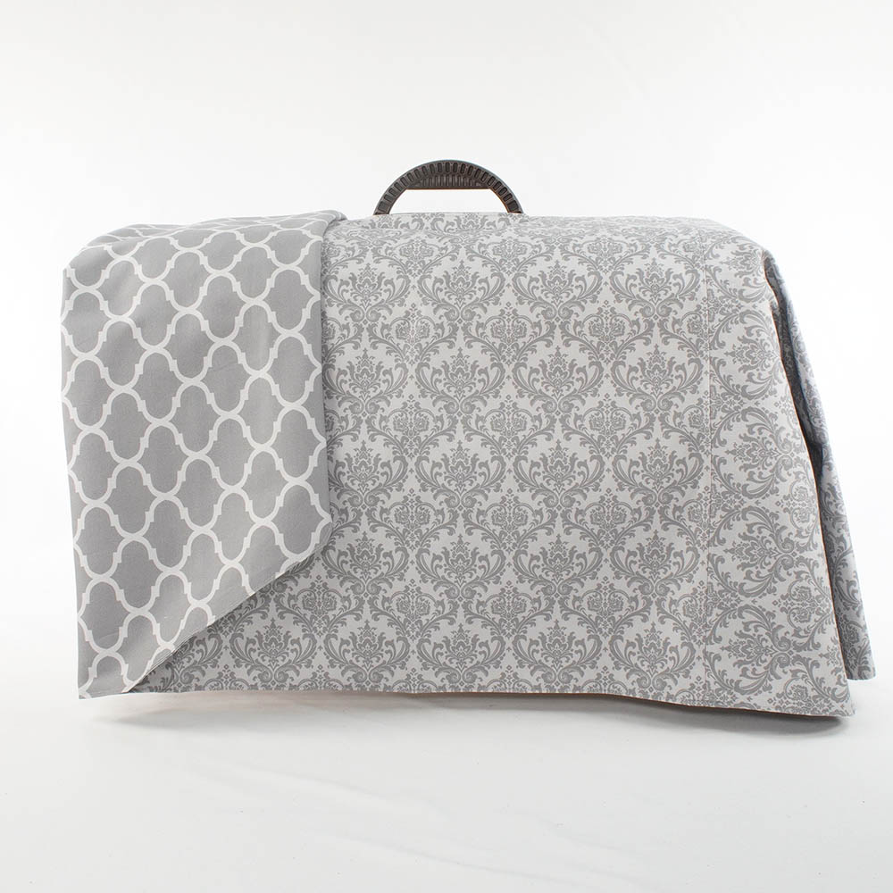 Helen's クレートカバー ダマスクグレー Mサイズ トグルボタン無し