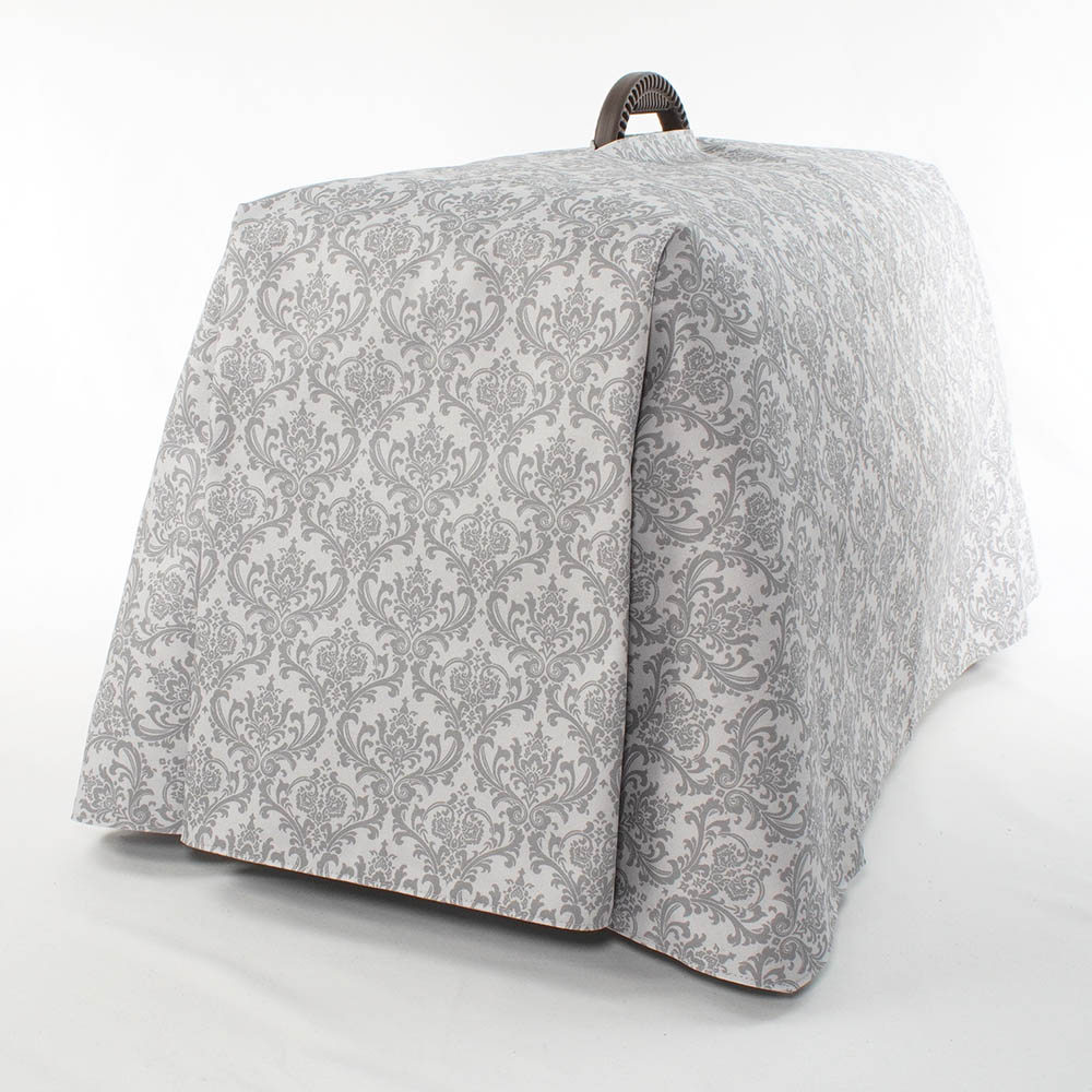 Helen's クレートカバー ダマスクグレー Mサイズ トグルボタン無し