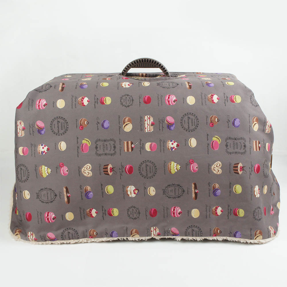 あったか３WAY キャリーカバーブランケット マカロンチョコ ＜マルチ幅＞ Mサイズ（トグルボタン付き）