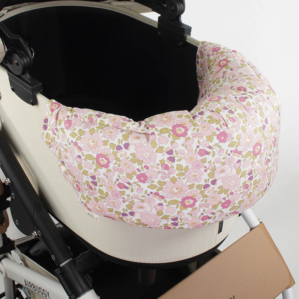 【500円OFF】DOME3レギュラー用クッションセット 夏用ぷくぷく あごのせクッション＋夏用キャリークッションベッド Sサイズ 東洋紡iCOLD 接触冷感 リバティプリント Betsy ピンク