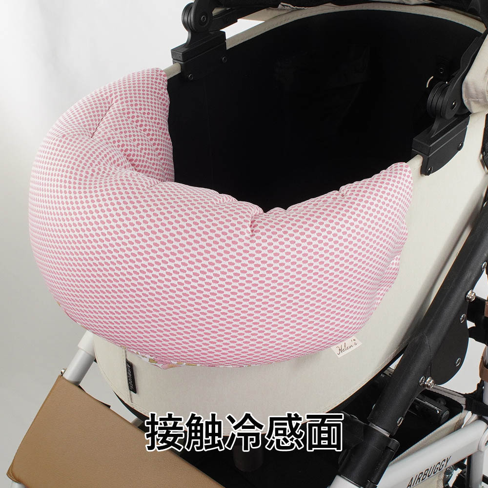 【500円OFF】DOME3レギュラー用クッションセット 夏用ぷくぷく あごのせクッション＋夏用キャリークッションベッド Sサイズ 東洋紡iCOLD 接触冷感 リバティプリント Betsy ピンク