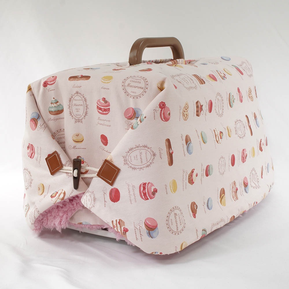 あったか３WAY キャリーカバーブランケット マカロンハニーピンク ＜マルチ幅＞ Sサイズ（トグルボタン付き）