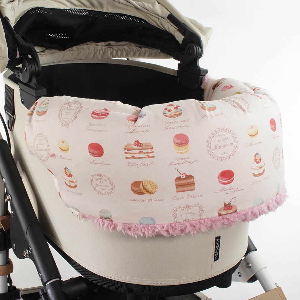 ペットカート・バギー用 ぷくぷく あごのせクッション マカロンハニーピンクファー