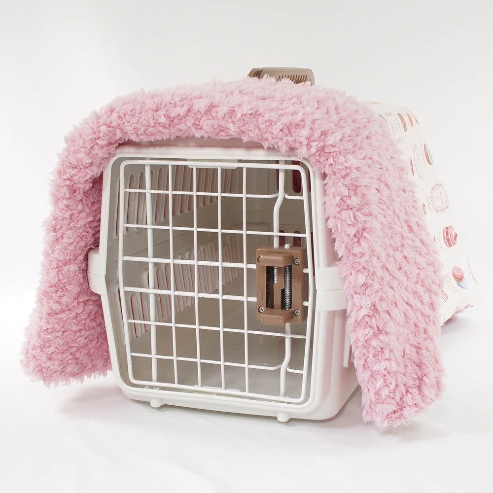 あったか3WAY キャリーカバーブランケット マカロンハニーピンク <マルチ幅> Sサイズ(トグルボタン無し)