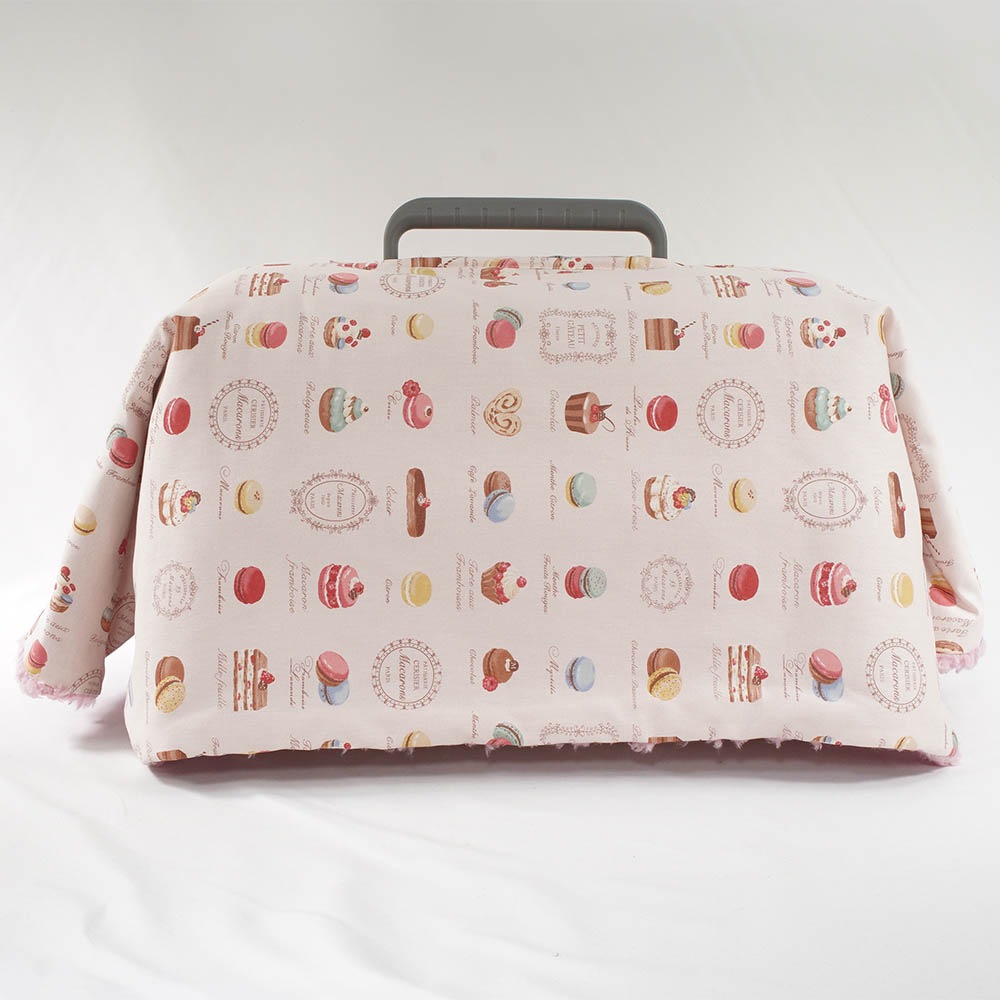 あったか3WAY キャリーカバーブランケット マカロンハニーピンク <マルチ幅> Sサイズ(トグルボタン無し)