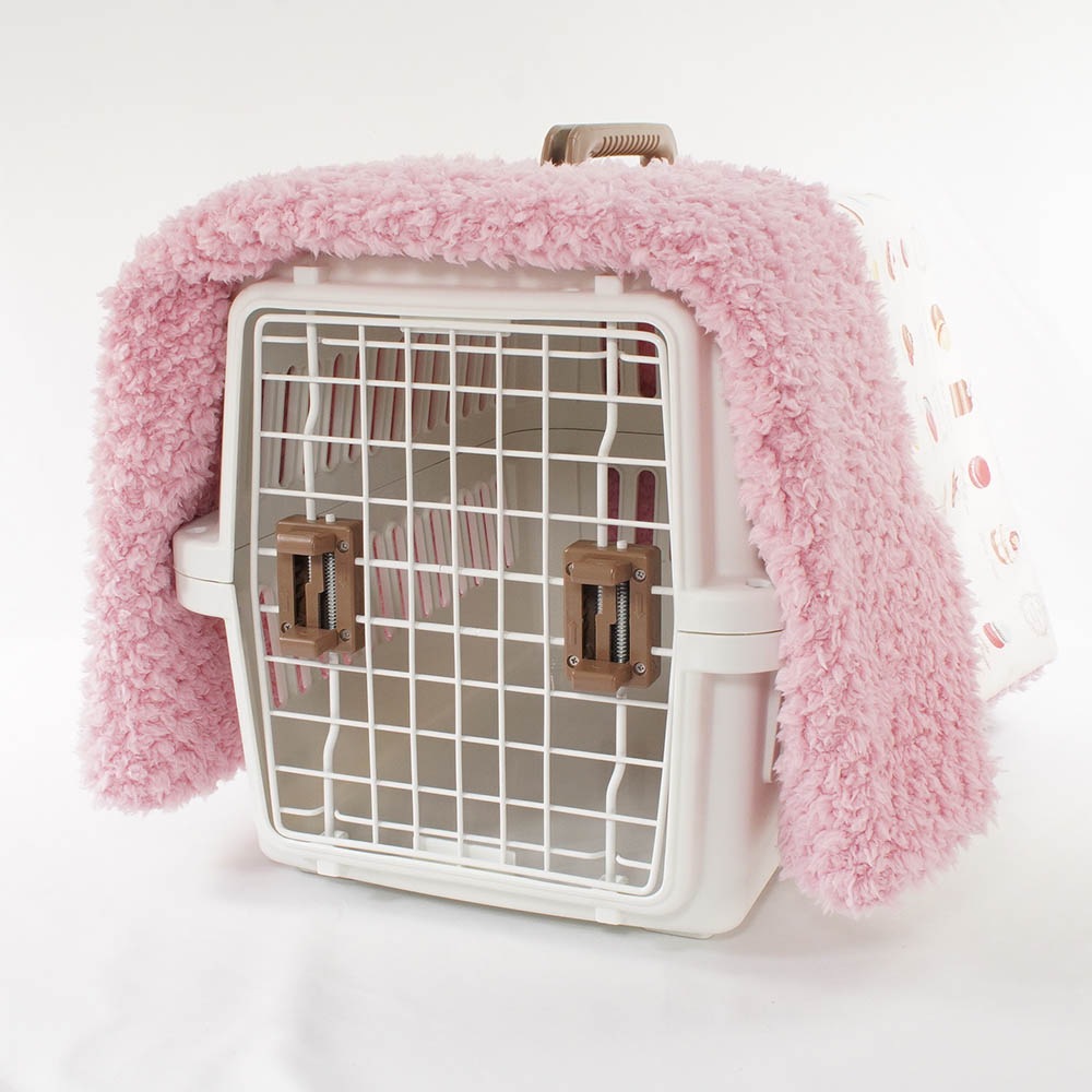 あったか３WAY キャリーカバーブランケット マカロンハニーピンク ＜マルチ幅＞ Mサイズ（トグルボタン付き）