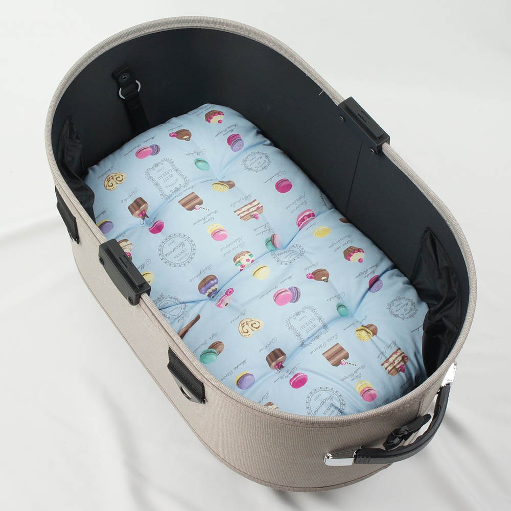 【500円OFF】DOME3レギュラー用クッションセット ぷくぷく あごのせクッション＋縁無しクッションベッド Mサイズ マカロンブルードット