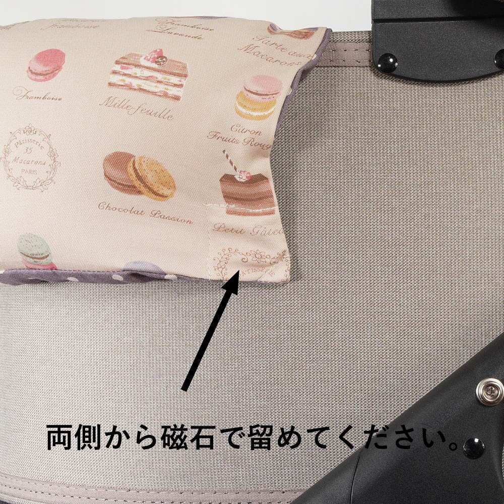 【500円OFF】DOME3レギュラー用クッションセット ぷくぷく あごのせクッション+縁無しクッションベッド Mサイズ マカロンベージュドットラベンダー