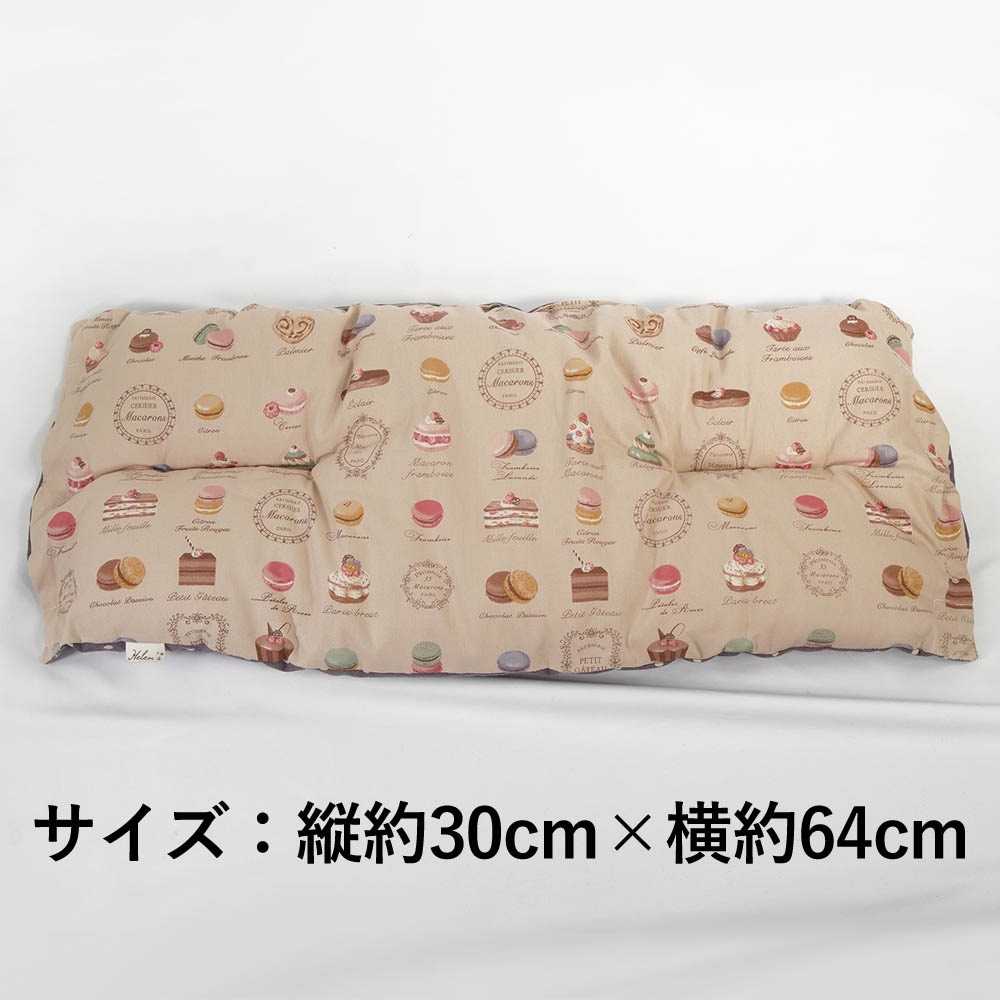 【500円OFF】DOME3レギュラー用クッションセット ぷくぷく あごのせクッション+縁無しクッションベッド Mサイズ マカロンベージュドットラベンダー