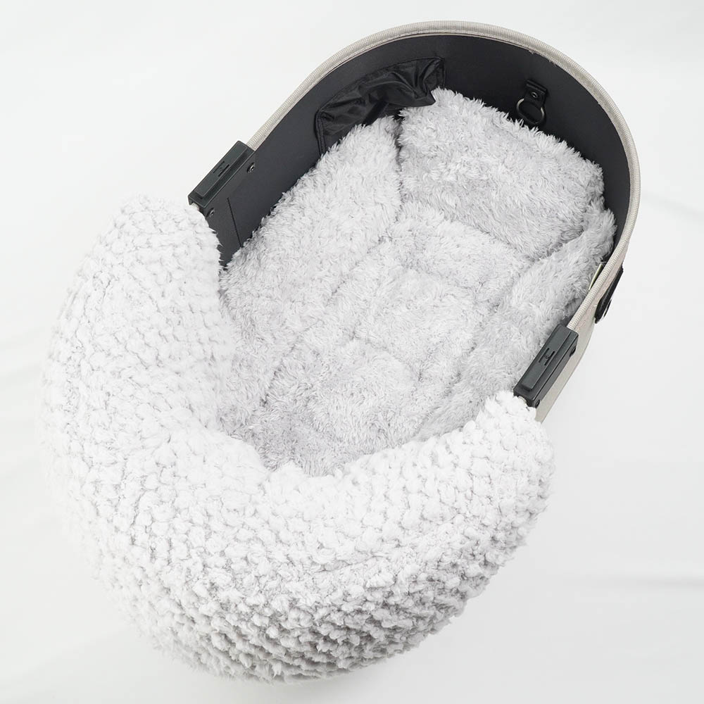 【500円OFF】DOME3レギュラー用クッションセット ぷくぷく あごのせクッション+キャリークッションベッド Sサイズ ダマスクグレーファー