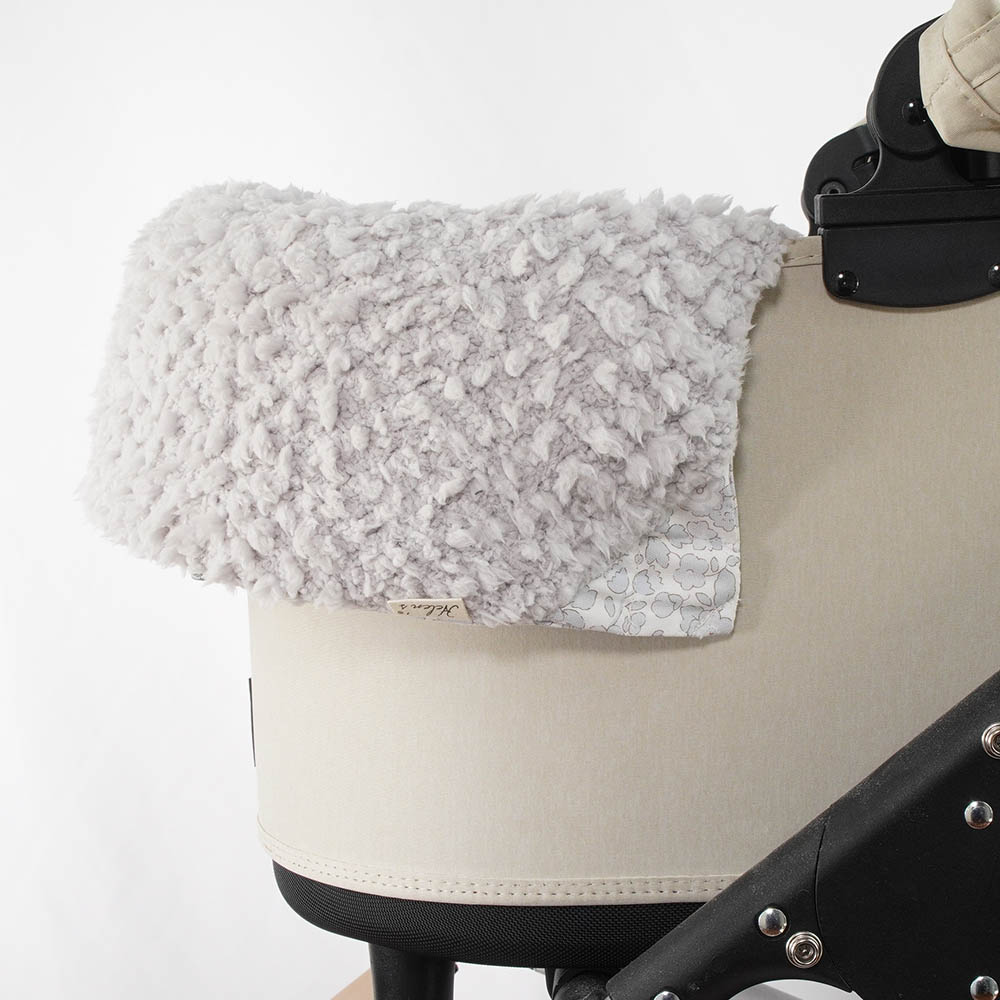 【500円OFF】DOME3レギュラー用クッションセット ぷくぷく あごのせクッション＋縁無しクッションベッド Mサイズ リバティプリント Betsy グレーファー