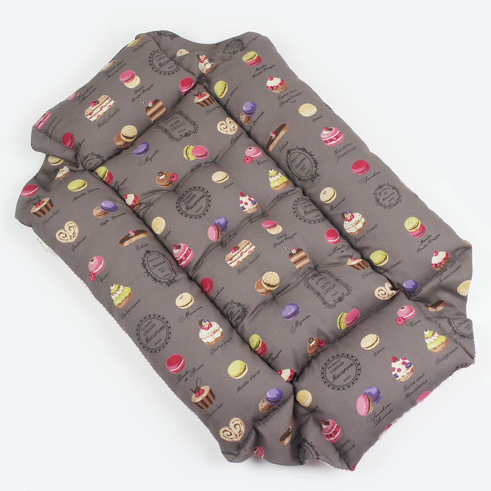 【500円OFF】DOME3レギュラー用クッションセット 夏用ぷくぷく あごのせクッション+夏用キャリークッションベッド Sサイズ 東洋紡iCOLD 接触冷感 マカロンチョコ