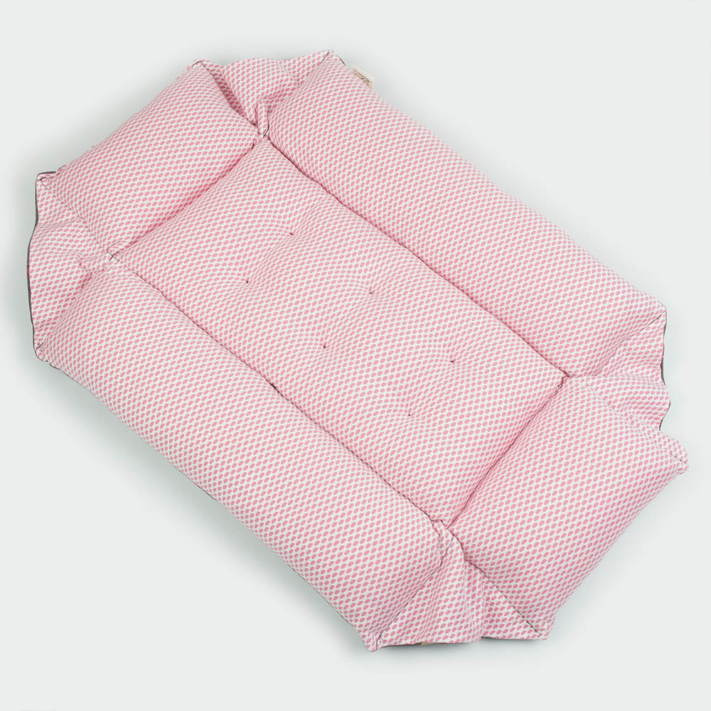 【500円OFF】DOME3レギュラー用クッションセット 夏用ぷくぷく あごのせクッション+夏用キャリークッションベッド Sサイズ 東洋紡iCOLD 接触冷感 マカロンチョコ