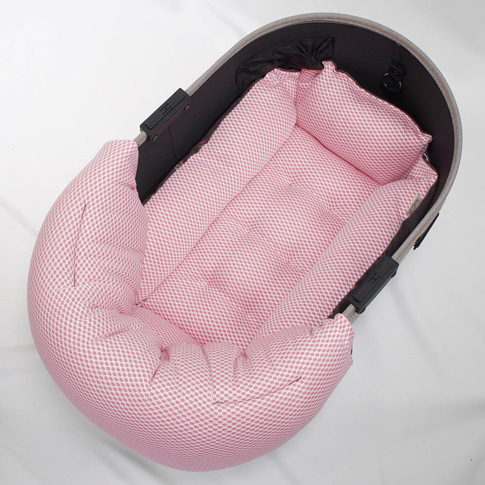 【500円OFF】DOME3レギュラー用クッションセット 夏用ぷくぷく あごのせクッション+夏用キャリークッションベッド Sサイズ 東洋紡iCOLD 接触冷感 マカロンチョコ