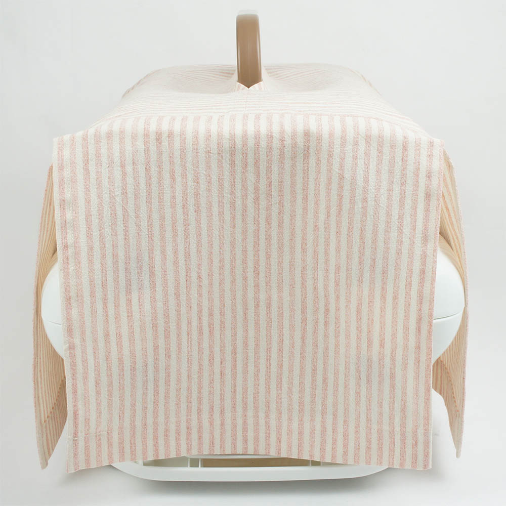 ペットキャリー 目隠し イージーカバー/クレートカバー  ピンクストライプ＜マルチ幅＞ Sサイズ