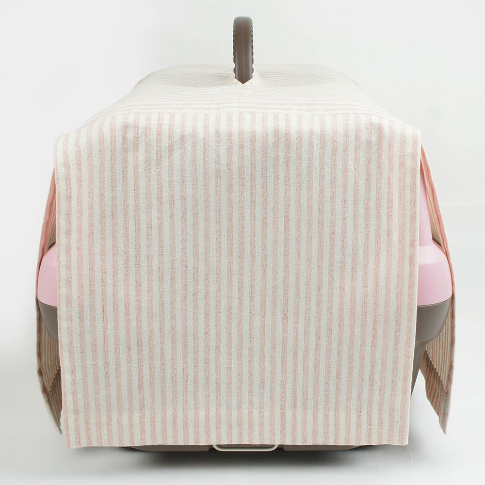 ペットキャリー 目隠し イージーカバー/クレートカバー  ピンクストライプ＜マルチ幅＞ Sサイズ