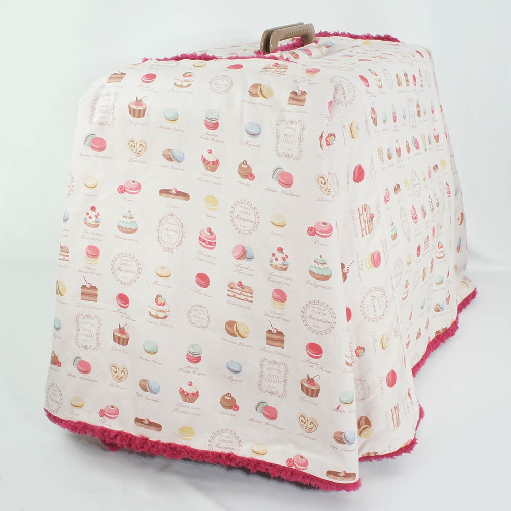 あったか３WAY キャリーカバーブランケット マカロンピンクラズベリー ＜マルチ幅＞ Ｌサイズ（トグルボタン無し）