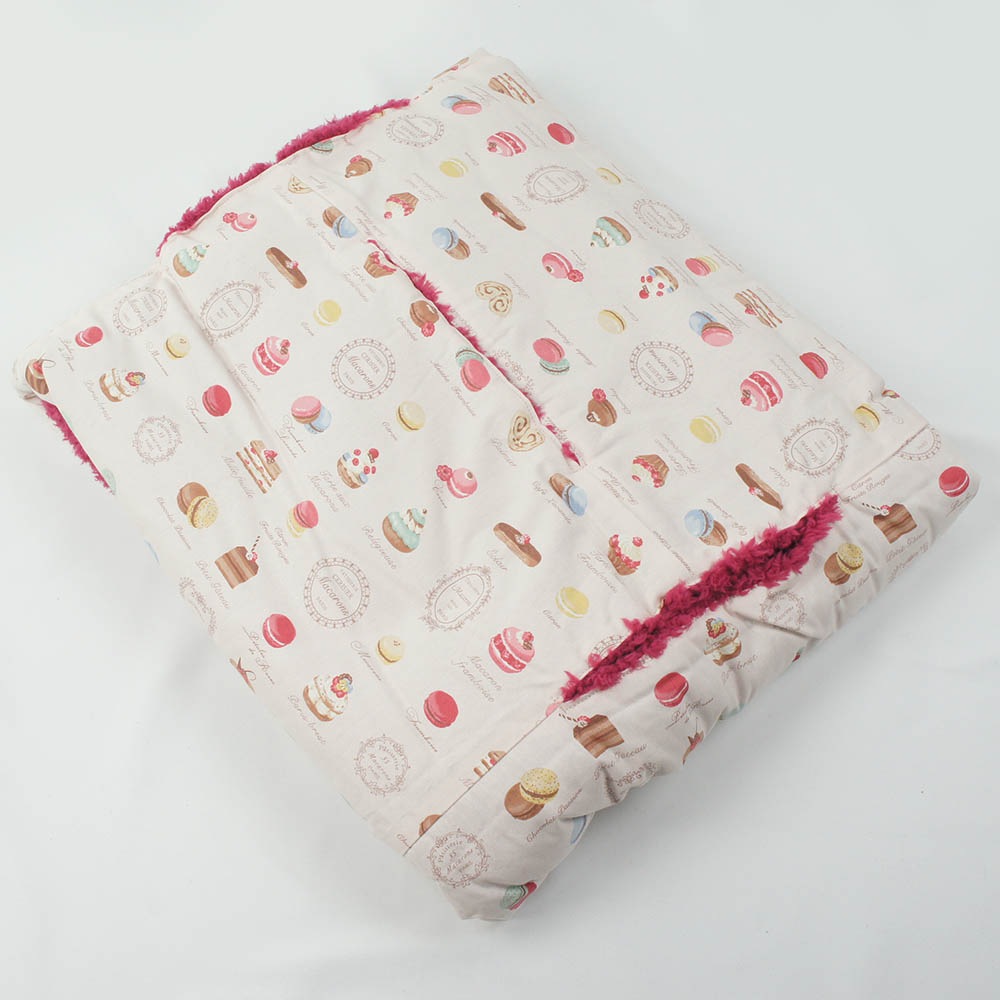 あったか３WAY キャリーカバーブランケット マカロンピンクラズベリー ＜マルチ幅＞ Ｌサイズ（トグルボタン無し）