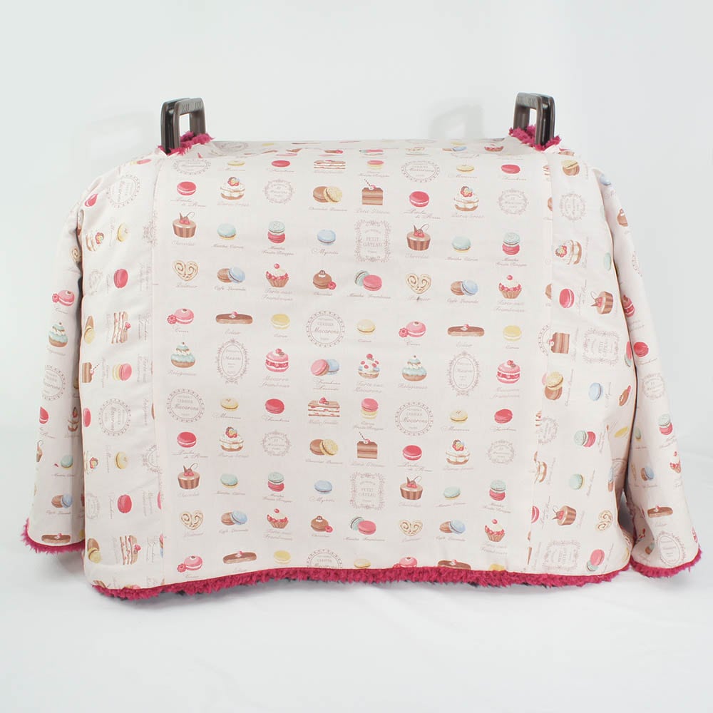 あったか３WAY キャリーカバーブランケット マカロンピンクラズベリー ＜マルチ幅＞ Ｌサイズ（トグルボタン無し）