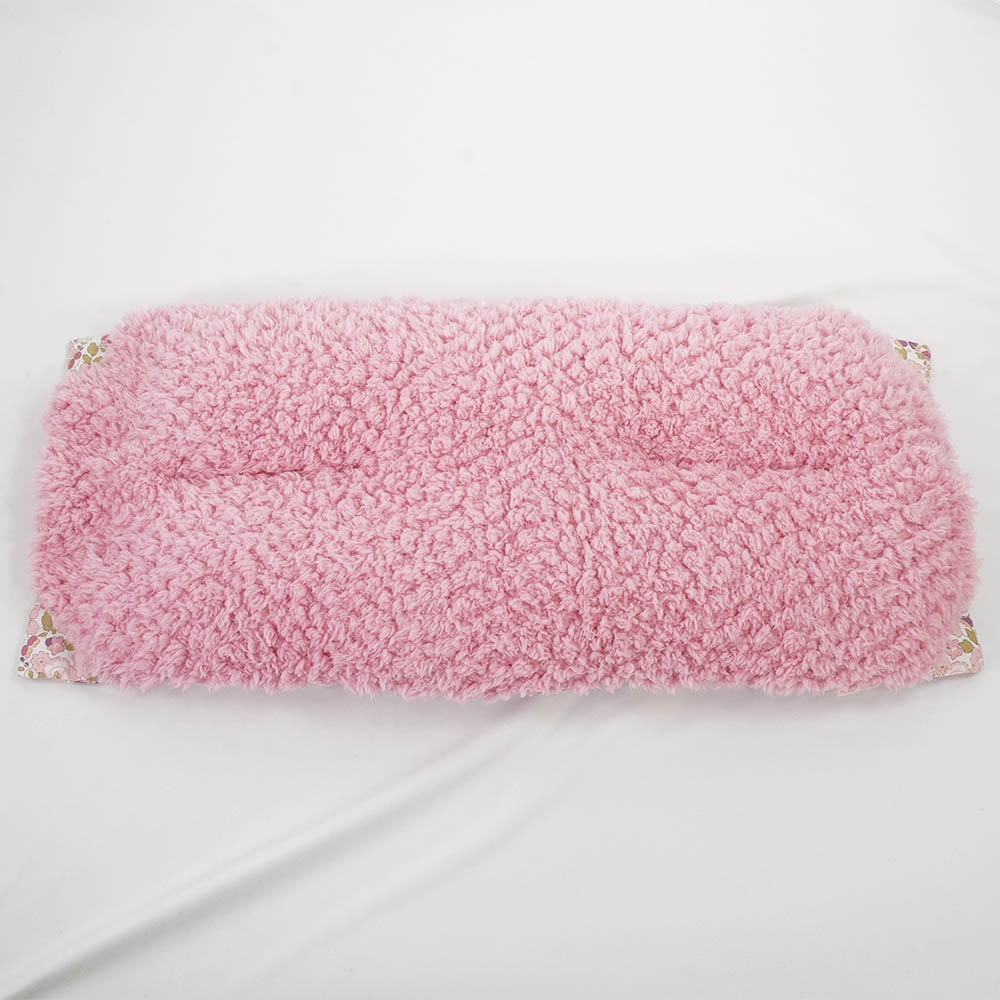 【500円OFF】DOME3レギュラー用クッションセット ぷくぷく あごのせクッション＋縁無しクッションベッド Mサイズ リバティプリント Betsy ピンクファー