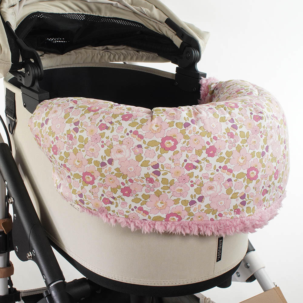 【500円OFF】DOME3レギュラー用クッションセット ぷくぷく あごのせクッション＋縁無しクッションベッド Mサイズ リバティプリント Betsy ピンクファー