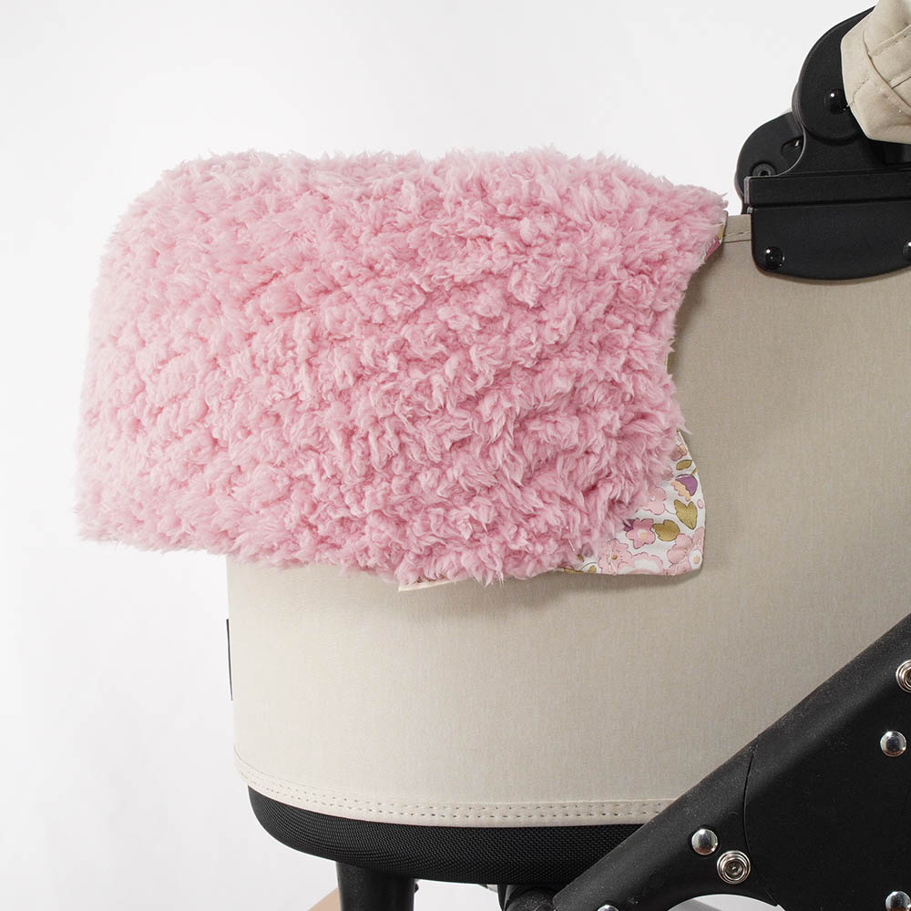 【500円OFF】DOME3レギュラー用クッションセット ぷくぷく あごのせクッション＋縁無しクッションベッド Mサイズ リバティプリント Betsy ピンクファー