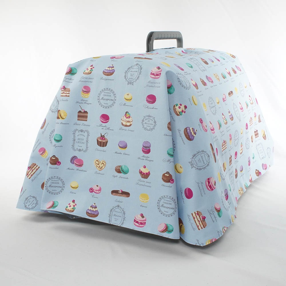 Helen's クレートカバー マカロンブルードット Mサイズ トグルボタン無し