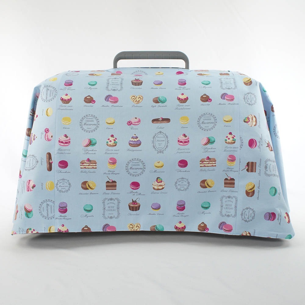 Helen's クレートカバー マカロンブルードット Mサイズ トグルボタン無し