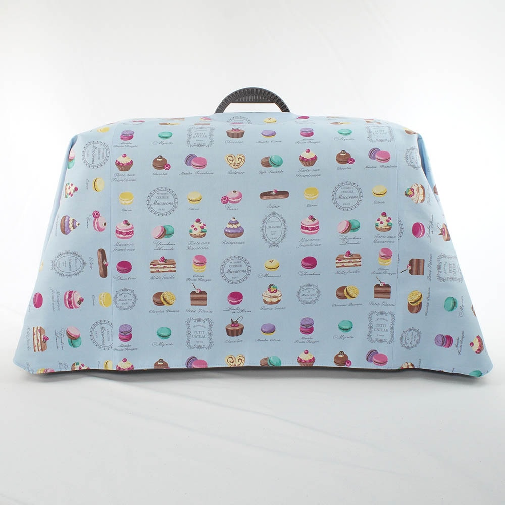 Helen's クレートカバー マカロンブルードット Mサイズ トグルボタン無し