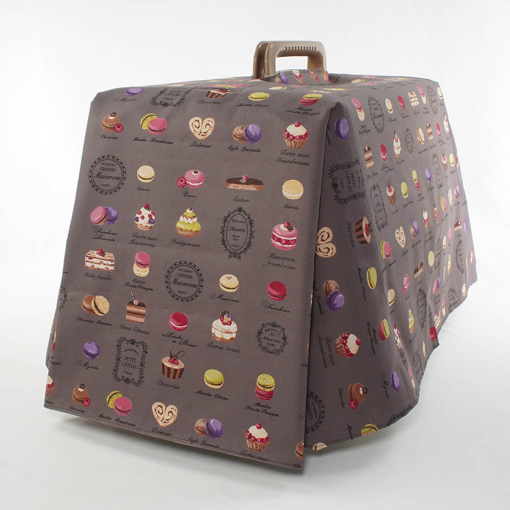 Helen's クレートカバー マカロンチョコドット Mサイズ トグルボタン無し