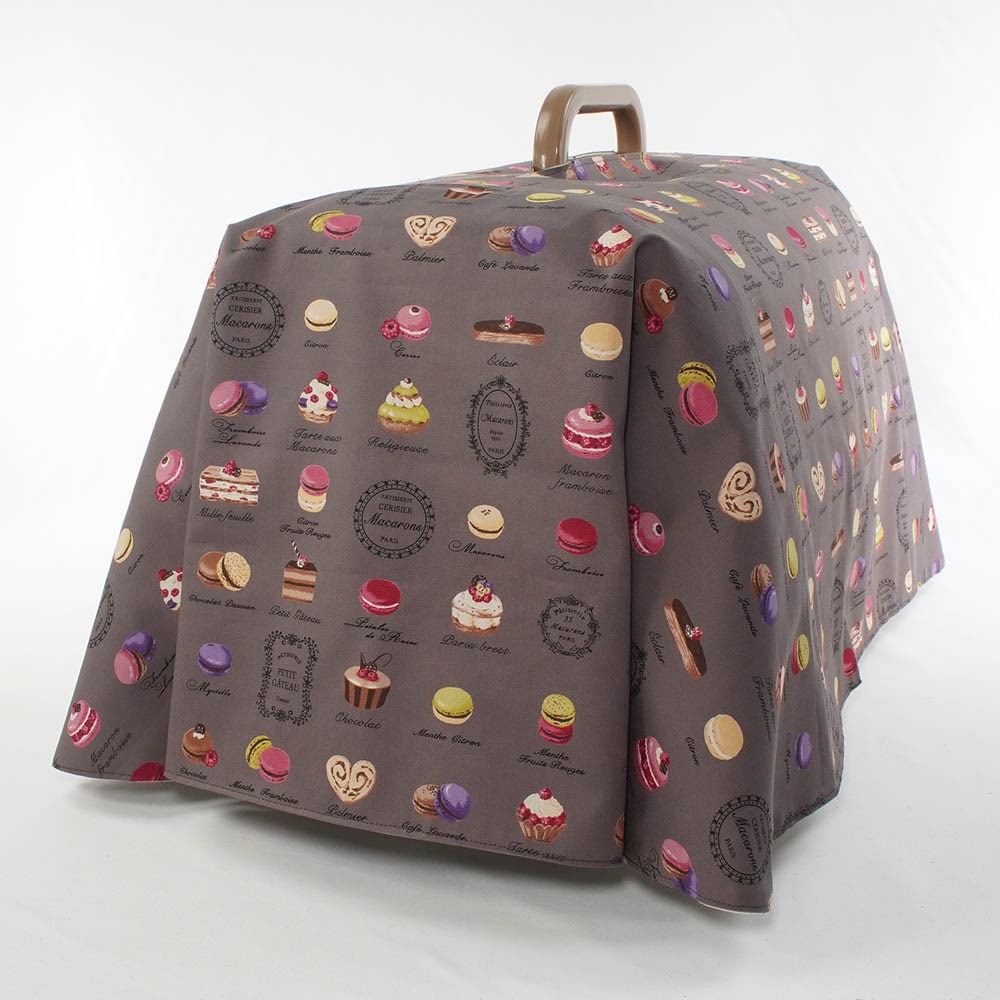 Helen's クレートカバー マカロンチョコドット Mサイズ トグルボタン無し